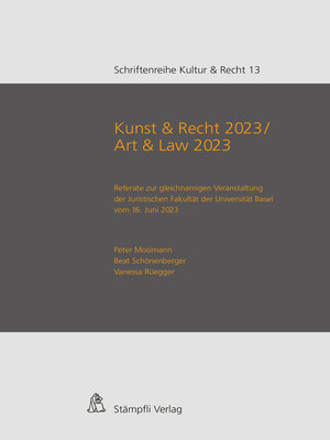 cover image of Kunst & Recht 2023 / Art & Law 2023